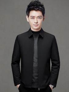 ROMON | แจ็คเก็ตผ้าฝ้ายลำลองสำหรับผู้ชาย ฤดูหนาว 2023 แจ็คเก็ตคอปกพับสั้นแบบลำลองสำหรับผู้ชายวัยกลางคนและผู้สูงอายุ แจ็คเก็ตผ้าฝ้ายแบบสวมหัว