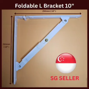 Ready stock in Sg. Foldable L bracket 250mm( 1set - 2pcs ). Can be wall mount or many other surface