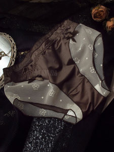 Luxurious Silk Feel Womens Triangle Panties Extended Crotch Bowknot mid Waist Seamless Comfortable Underwear Breathable Nylon