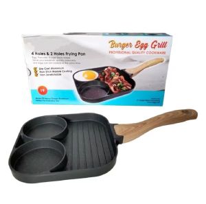 Fry pan Granite Penggorengan Telur Premium Pancake 3 Lubang Non Stick Anti Lengket