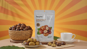 SUNFOOD Premium Chestnuts 100grams - Ready to Eat Roasted Chestnuts Healthy High Fiber Snack