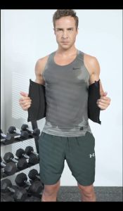 Man Calorie Burn Waist Trainer Trimmer for Men Tummy Control Shapewear Sweat Belt Slimming Body Shaper Body Shaper Trimmer Belt Abs Abdomen Mens Shapewear Workout Waist Trainer Tummy Slimming
