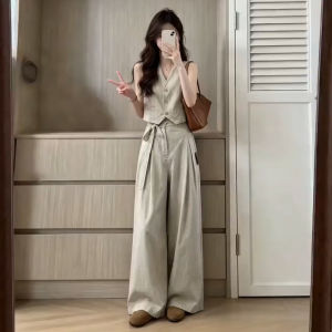 BIFEIMENG | Summer Casual Matching Set Top Tank and Palazzo Pants