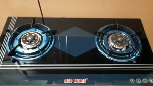 [HCM]Kiềng bếp gas có vành chắn gió sử dụng cho bếp kính phổ thông( đen )