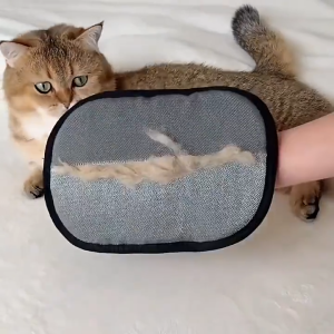 Pet Electrostatic Dehairing Glove Brush Dual-Way Static Brush Dog &Cat Hair Remover Sticky Hair Brush Carpet Hair Cleaner Pet Grooming Gloves