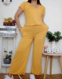 [BSQR] BLOUSE SQUAREPANTS LETUCCE TERNO w2SIDEPOCKET/FREESIZE FITS UP TO XL.