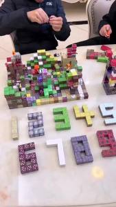 10-500PCS Magnetic Blocks Sets Building Toys Build Mine Magnet World Model STEM Montessori Sensory For Kids Christmas Gifts