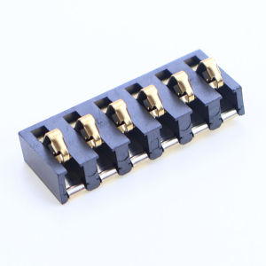 YanXi 2/5/10PCS 5A 30V Spring Compression Contact 4.25mm Pitch 2 3 4 5 6 Pin Surface Mount Battery Connector Insulator 4.75mm H