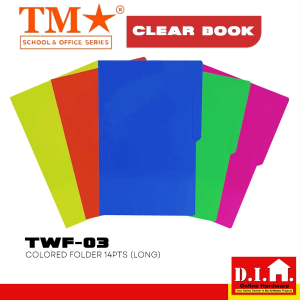 Do It Home TM TWF-03 Colored Folder 14 Points Long Size Assorted Colors
