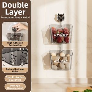 maitian | Wall-Mounted Storage Rack No-Drill Required