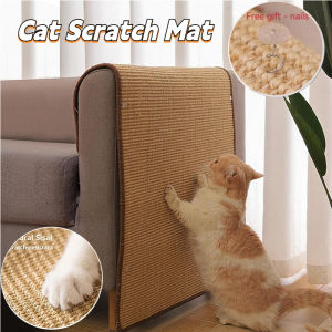Cat Scratcher Pad Natural Sisal Mats Pet Scratching Board Cat Pad for Claws Stress Relief Durable Cat Scratch Pad for Kittens Pet Supplies