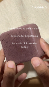 Naam Premium Handcrafted Sandalwood & Turmeric Body Soap - Brightening & Skin Tone Evenness Bar Soap 90g