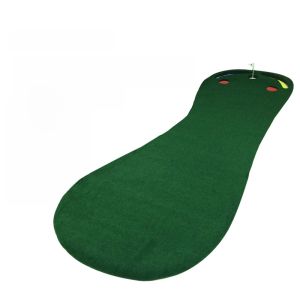 Indoor Golf Putting Practice Mat Easy Storage Mini Green Large Footprint Golf Swing Trainer Easy Carry Golf Putting Mat