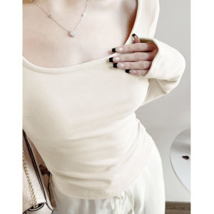 LUOFEN | Chic Long Sleeve Pink New Season Womens Knitwear Crew Neck Sweater