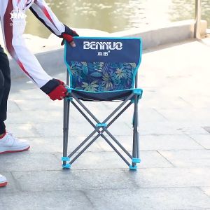 Ghế Câu Cá Hạ Bích BENNOU Gấp Gọn Mini Bỏ Túi Dễ Dàng Mang Đi Du Lịch Dã Ngoại