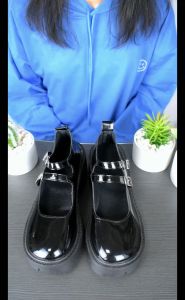 Women's Shoes Thick Bottom Muffin Small Leather Shoes