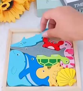 CAHAYA Puzzle kayu mainan edukasi mainan puzzle kayu bergambar mainan edukasi anak mainan 6