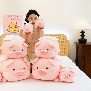ตุ๊กตาหมู หมอนตุ๊กตานุ่ม ของขวัญวันเกิด ของเล่นสําหรับเด็ก 25 ซม หมูน่ารัก ของเล่นตุ๊กตา ตุ๊กตาหมูน่ารักมีปีกหมูเทวดา