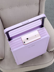 Fashionable Aluminum Frame Suitcase with Wide Pull Rod High Aesthetic Value Wheel Luggage for Travel Womens Style Matte Finish