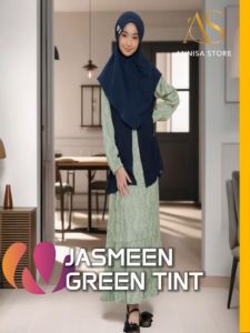Baju Dress Anak Nibras & Gamis Anak Jasmeen Green Tint