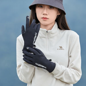 Lạc Đà ngoài trời phi giới tính găng tay đi xe đạp cộng với nhung Windproof màn hình cảm ứng chống nước glooves