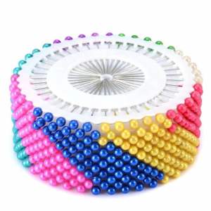 Daily Pins | Dressmaker’s Pin with Colorful Pearl Head for Sewing