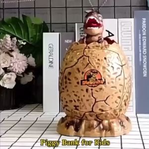 Piggy Bank for Kids Dinosaur Egg Money Bank 6 to 12 Year Old Boys Girls ATM Machine Electronic Money Box Christmas Dino Educational Toys Children Kids Gifts Coinbox