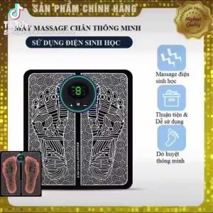 Thảm Massage Chân Xung Điện EMS LED Hiển Thị 6 chế độ xoa bóp Bàn Chân Giúp tuần hoàn Khí Huyết đỡ đau Mỏi