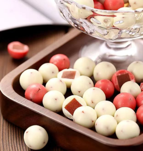 Yogurt Hawthorn Ball Sandwich Chocolate Bean Candy 125g 250g 500g   酸奶山楂球