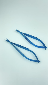 GREATLH Titanium 115mm Westcott Tenotomy Scissor Blunt Tips Veterinary Ophthalmic Microtool Instrument