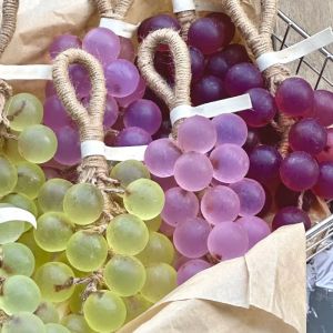 A Cluster of Creative Grape Soap Cleansing Bath Moisturizing Essential Oil Handmade Soap Ice Crystal Transparent