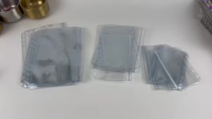 A7 Clear Zipper Bag 6-Hole Binder Storage Pouch PVC Bag Organizer Pouch for Journals Coins and Cosmetics