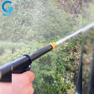 Gbest High Pressure Water Spray head water jet nozzle 16X Boost Plastic Body Copper Nozzle Adjustable Multi-Pattern for Car Wash Garden Home Cleaning