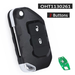 KEYECU 433MHz PCF7939M 4A FCC ID: OHT1130261 68416784AA Keyless Go Smart Remote Key Fob for Jeep Wrangler JL Gladiator 2018-2022