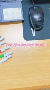 Tali Name Tag Holder / Tali ID Card Nylon Slim Hook Plastik (isi 20pcs)