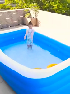 Bestway Rectangular Inflatable Swimming Pool with FREE Electric Pump (2.62m x 1.75m x 51cm)