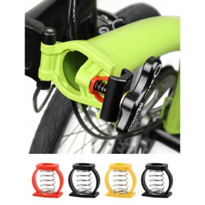 Brompton Folding bike rotating handle spring buckle faucet auxiliary parallel accessory C buckle spring