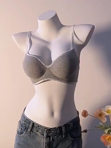 YIFAFA 1/3pcs Women Seamless Underwear Small Chest Gathered Push-up Thickened Bras No Wire Side Breast Collection Anti-sagging Bralettes Soft Comfortable Breathabel Ladies Lingeries