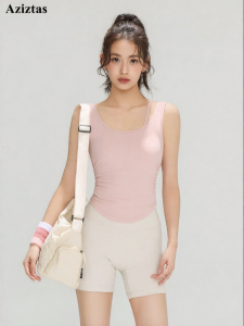 aziztas | Anti-shock Gather Sports Bra Wearable Outside