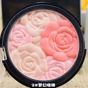 Adf219 Adefei Rose Kiss Relief Cheek Blush Natural Brightening Fine Brush Included Skin-friendly Lightweight Powder Blush