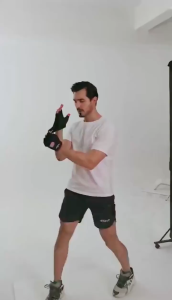 ถุงมือออกกำลังกาย 1 คู่ – ยกน้ำหนักกันลื่น ผู้หญิง/ผู้ชาย โยคะ/ฟิตเนส ระบายอากาศดี