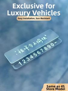 CHEYI | Parking Contact Number Plate for Car Dashboard