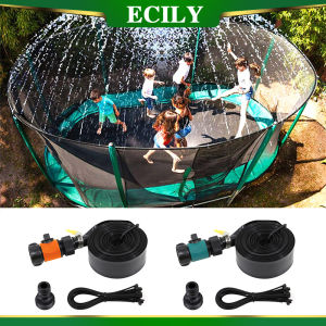 ECILY Trampoline phun nước cho trẻ em ngoài trời thiết bị Tưới phun nước Phụ kiện cho vườn trẻ em nước giải trí trò chơi mùa hè