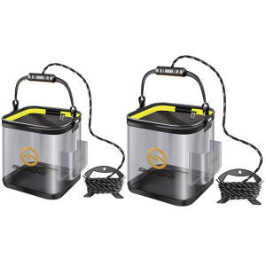 【New Arrival】 7L/12L Live Fish Bucket Multifunctional Live Fish Box Foldable Gear Tools Transparent Supplies for Fisherman
