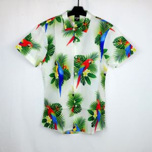 Kemeja pria full Print /Spoon /Motif Double Parrots