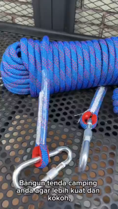 TaffSPORT Tali Paracord Panjat Tebing 10/20/30 Meter Tali Serbaguna Climbing 10mm Super kuat