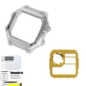 Bộ Vỏ Đồng Hồ Casio AE1200 Độ Chế Toàn Diện Mặt Số Kim Loại Mạ Bạc Mờ 316SS Nâng Cấp Thay Thế Dành Cho Thợ Đồng Hồ