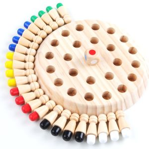 MEMORI warna edukasi cerdas CHESS Board Game Edukasi Anak Memory Match Color Wood catur