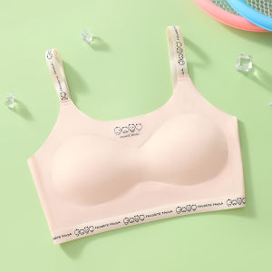 Girls Ice Silk Thin Bras for Puberty Development Stage Middle School Students First And Second Phase Small Vest Underwear