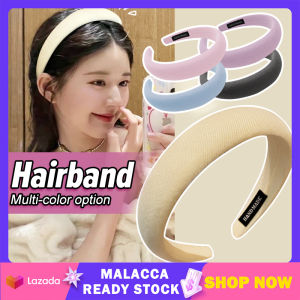 Sponge Headband 高颅顶发箍 Korean Style Hair Band Female Face Wash Summer Hair Accessories Retro French Hair Ribbon Womens Hair Tie Tali Rambut